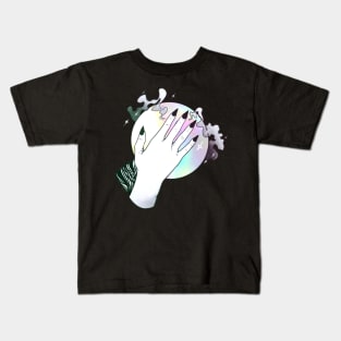 Holographic Crystal Ball - Witch Hands Kids T-Shirt